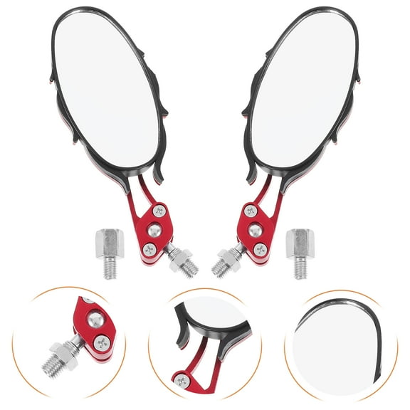 LITINKIMI 1 Pair Motorcycle Side Mirrors Durable Rear View Mirrors For Handlebars Enhanced Safety And Visibility Design