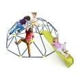 thumbnail image 3 of CIPACHO 13.3 FT Kids Climbing Dome Geometric Dome Climber with Extended Wavy Slide and 2 Rest Platforms for Garden Yard, Kids Outdoor Play Equipment, Multicolor, 3 of 5