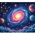 thumbnail image 4 of LUUFILx Space Galaxy Astronaut Backdrop Banner for Outer Space Party Decorations and Sci Fi Theme Background Photography Props Kids Birthday Celebration, 4 of 7