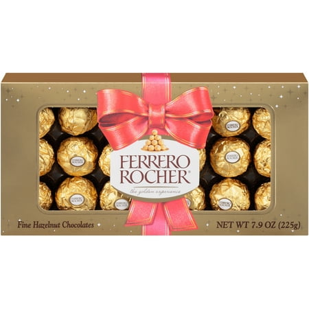 Ferrero Rocher Hazelnut Chocolates Holiday Box, 7.9 Oz