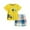 Yellow, variant on Little Boys Outfits Set Summer Dinosaur Print Short Sleeve Tshirts and Shorts 2 Piece Set Outdoor Play Daily Wear Size 5-6T