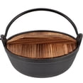 thumbnail image 1 of DRAFIDEEP 1Set Black High Grade Iron Soup Pot with Handle Suitable for Camping and Outdoor Cooking, 1 of 6