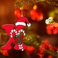 thumbnail image 4 of Personalized A-Z Letter Ornaments for Christmas Tree Christmas Ornament with Name 2D Acrylic Xmas Hanging Pendant Original Gifts for Family Friends, 4 of 6