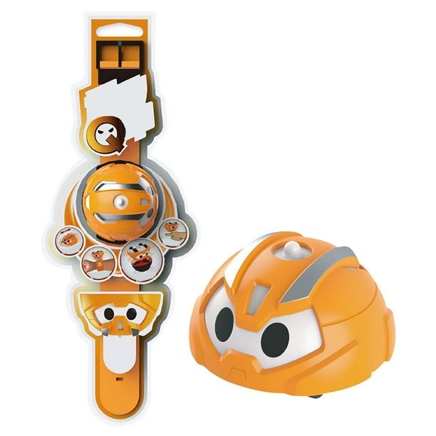 Yoslce Kid Toy Plastic Rotating Gyro Watch Car Toy Spinning Top Pull