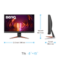 thumbnail image 2 of Monitor Gamer BenQ Mobiuz EX240N 165hz 24 pulgadas FHD HDRi FreeSync, 2 of 6
