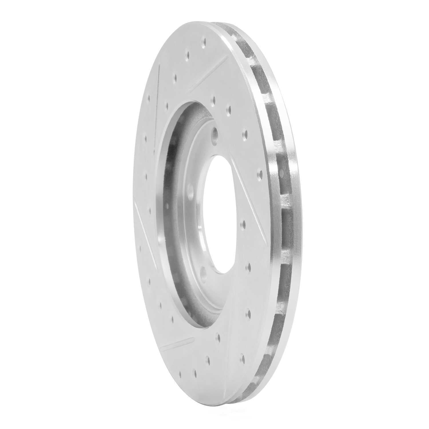 Dynamic Friction Company 631-76094R DFC Brake Rotor - Drilled And Slotted - Silver