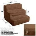 thumbnail image 2 of PETMAKER Foam Pet Steps 12"H x 15"W Brown (M320212), 2 of 2