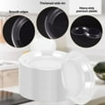 thumbnail image 6 of 200 Pcs Plastic Dessert Plates,6 Inch Clear Plastic Plates,Round Clear Disposable Plates,Plastic Clear Dessert Plates,Small Plastic Plates for Party Wedding Birthday,Cake Salad Appetizer Plates, 6 of 7