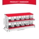 thumbnail image 5 of QinaQin Caja nido para gallinas de 6, 8 o 10 huecos, fabricada en acero galvanizado resistente al óxido, fácil recolección de huevos y limpieza, 5 of 7