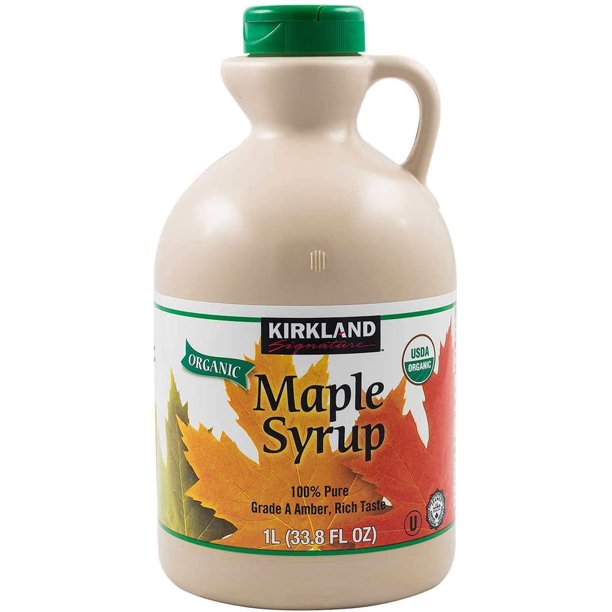 Organic Gluten Free 100 Pure, Grade A Amber Rich Maple Syrup 1 L (33