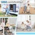 thumbnail image 3 of CWMMLS RV Step Stool Folding Platform Step, Gray Stainless Steel, for RV, Motorhome, Trailer, SUV, Camper, with Anti-Slip Surface, Rubber Feet, 1 Piece, 3 of 7