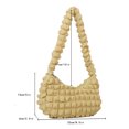 thumbnail image 5 of Bolso de mano plisado suave para dama con broches Bolso bandolera plisado acolchado para fiesta DQrwqpou Para Estrenar, 5 of 5