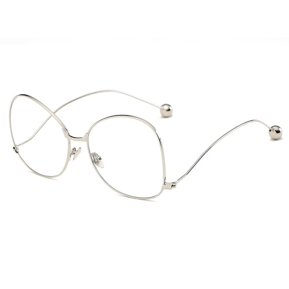 Minimalist Transparent & Gold Slim Frame Eyeglasses - Clear Lens Daily Casual Eyewear