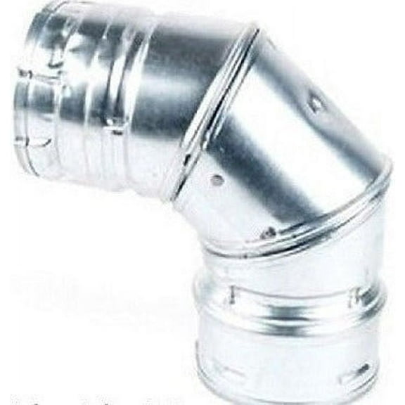 DuraVent 3PVL-E90R 3" Pellet Vent / Stove 90 Degree Elbow With Swivel - Quantity of 2