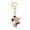 Black, variant on Cute Mouse Keychain Sparkling Rhinestone Mouse Keychain Colorful Enamel Rat Charm with Key Ring Gift for Men Women