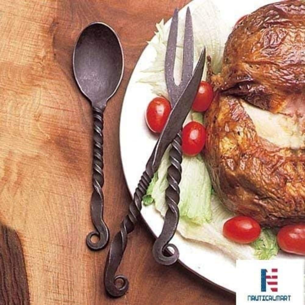 NauticalMart Feasting Utensils w/Pouch Viking and Medieval Feastware