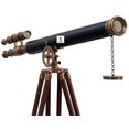 thumbnail image 1 of NauticalMart Floor Standing Brass Telescope Griffith Astro Antique Brass with Lether 50" - Decorative, 1 of 2