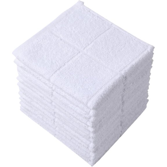 Kitchen Towels Pack of 6, Dish Towels for Kitchen Drying Dishes, Cotton Kitchen Hand Towels (Beige, 15x25 inches - 6pcs)