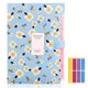 thumbnail image 1 of Expandable Expanding File, File Folder A4, Expanding File Organiser With 5 Pockets,filing Folder Organiser,floral Printed Folders For Paperwork,blue, 1 of 5