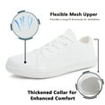 thumbnail image 6 of Women's Walking Shoes Barefoot Wide Toe Box Minimalist Tennis Sneakers | Zero Drop 8.5 Wide,White, 6 of 7