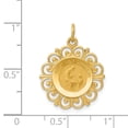 thumbnail image 3 of 14k Yellow Gold Solid First Holy Communion Charm Pendant, 3 of 7