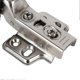 thumbnail image 2 of 2Set Stainless Steel 201 Cabinet Glass Door Hinge 35 Cup Glass Door Damping Buffer Hinge Large Bend Insert_c*, 2 of 4