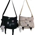 thumbnail image 1 of 1pc Large Capacity Mens Nylon Messenger Bag - Durable & Spacious Shoulder Bag for Students & Professionals - Comfortable Strap, Ideal School or Work Bag, 1 of 5