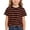 V180-Orange, variant on WhouRiu Boys Girls Striped Graphic Tees Kids Unisex Short Sleeve Crew Neck Tshirt Comfortable Cute Casual Summer T Shirts,10-11 Years