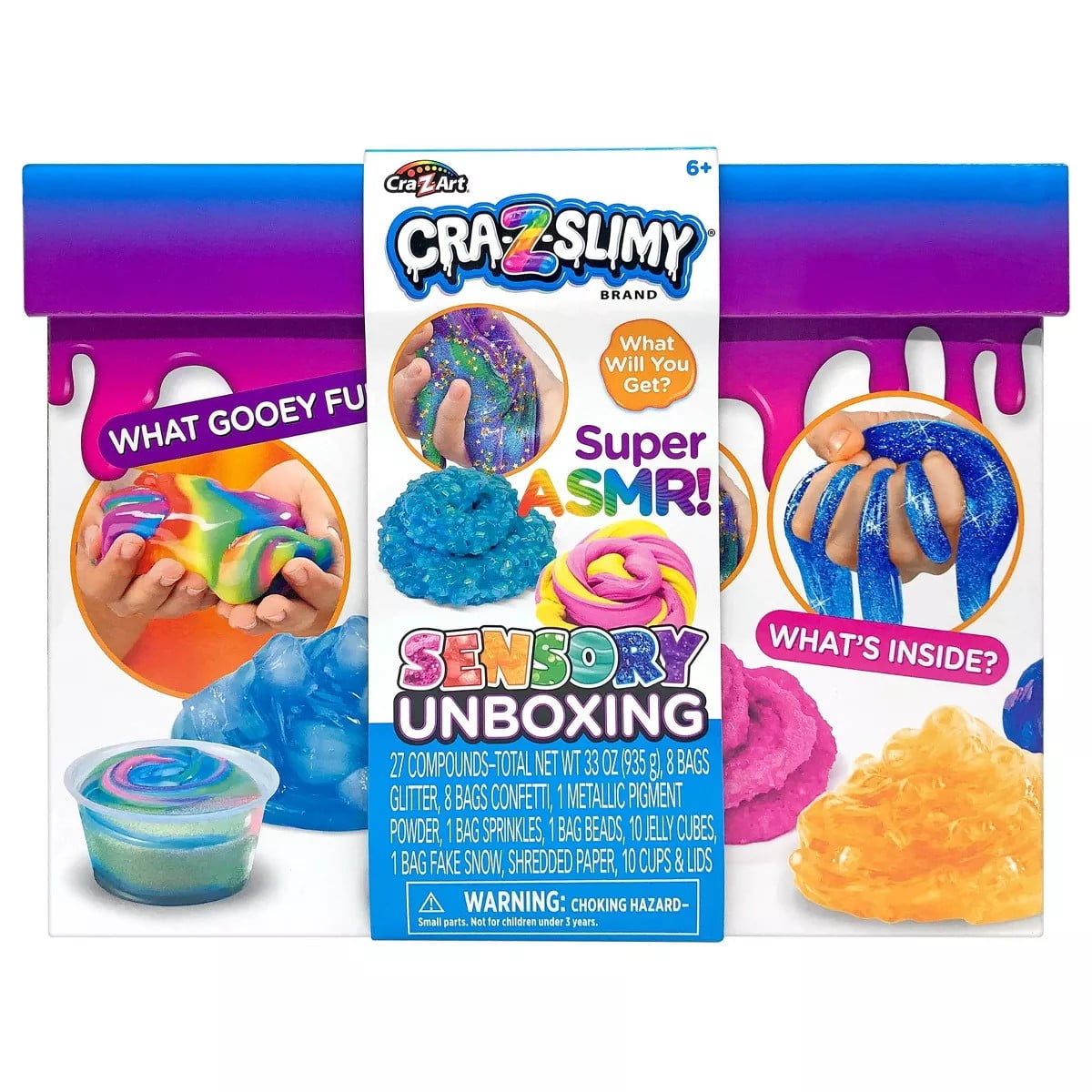 Slimely バーニー & カッティー 各1箱 Cra-Z-Slimy Sensory Unboxing Slime Kit, Variety of Colours, For