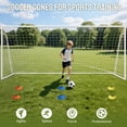 thumbnail image 6 of Slsy 16x7ft Soccer Goals for Backyard, Steel Soccer Goal with 6 Cones, Weatherproof Soccer Goal for Teens/Adults Practice Training, 6 of 8