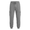 thumbnail image 7 of Yungyresw Fall Joggers Pants For Men Drawstring Waist Warming Tapered Athletic Trousers Soft Comfortable Casual Cargo Pants Gray M, 7 of 7