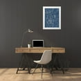 thumbnail image 3 of Loreth, Lanie 15x18 White Modern Wood Framed Museum Art Print Titled - Floral Sketch on Navy I, 3 of 4
