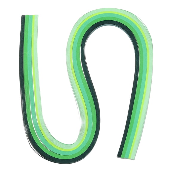 120pcs Quilling Strips Paper 3mm 21" Origami Paper Gradient Green