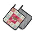 thumbnail image 2 of Carolines Treasures CK5438PTHD Chinese Hamster Love Pair of Pot Holders, Red, 7.5HX7.5W, multicolor, 2 of 4
