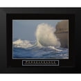 thumbnail image 2 of Frontline 14x12 Black Modern Framed Museum Art Print Titled - Perseverance - Crashing Wave, 2 of 5