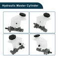 thumbnail image 6 of Unique Bargains Brake Master Cylinder for Kia Rio 2006-2011 Durable No.585101G100 Engine Compartment Hydraulic Master Cylinder Silver Tone,White with Reservoir 1 Pcs, 6 of 7