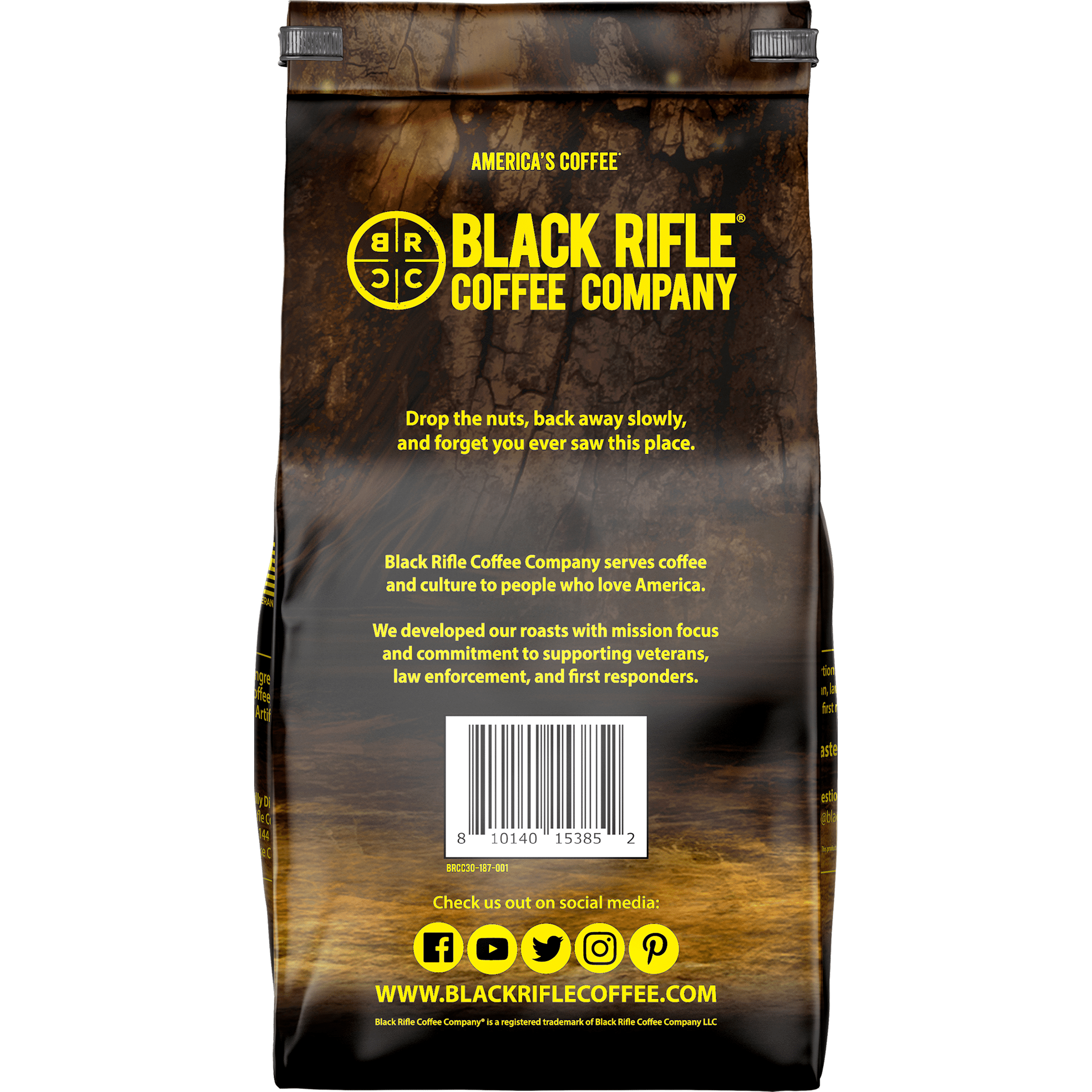Black Rifle Coffee Hazelnut, Medium Roast, Ground Coffee, 11oz