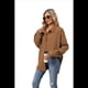 thumbnail image 3 of Camisas de con Botones para Mujer, Elegantes, Informales, de Larga, Holgadas, con Bolsillo, Color Caramelo, XXL, 3 of 9