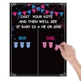 thumbnail image 3 of Un conjunto de carteles del juego de revelación de género. Los niños votan pegatinas del juego de género del bebé., 3 of 6