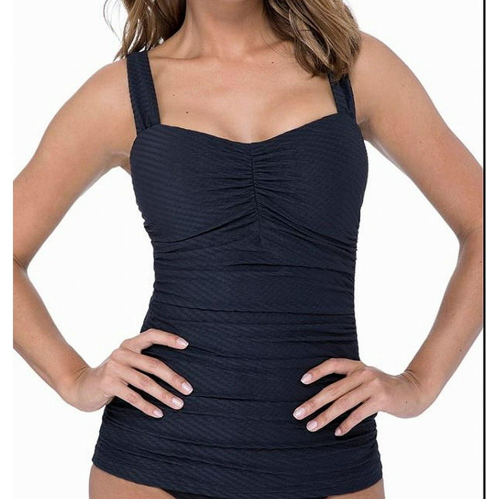 Profile By Gottex Womens BathingSuitTop Ruched Solid 36E Walmart
