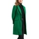 thumbnail image 4 of Abrigo de invierno INSPIRE CHIC para mujer, con solapa de muesca, abrigo de longitud media, de un solo botón, abrigos tipo guisante, verde claro, 4 of 5