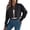 Black, variant on Fiaer Women's Cropped Shacket Jacket Button down Corduroy Shirts Casual Long Sleeve Loose Fit Lapel Collared Tops Pink XL