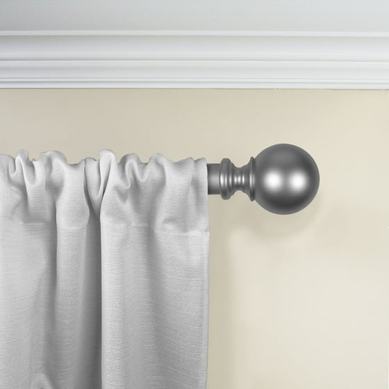 Mainstays 1 Diameter Decorative Curtain Rod With Ball Finial Mainstays 1 Diameter Decorative Curtain Rod With Ball Finial Com