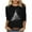 Type 4-Black, variant on Otvok Womens Tops Casual Round Neck Christmas Printed Blouse 3/4 Sleeve T-Shirt for Summer