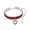 Red, variant on Gardjoe Triple Row Elastic Rhinestone Pet Collar with Heart Pendant and Extender Chain for Small Dogs Cats Party Wedding Jewelry