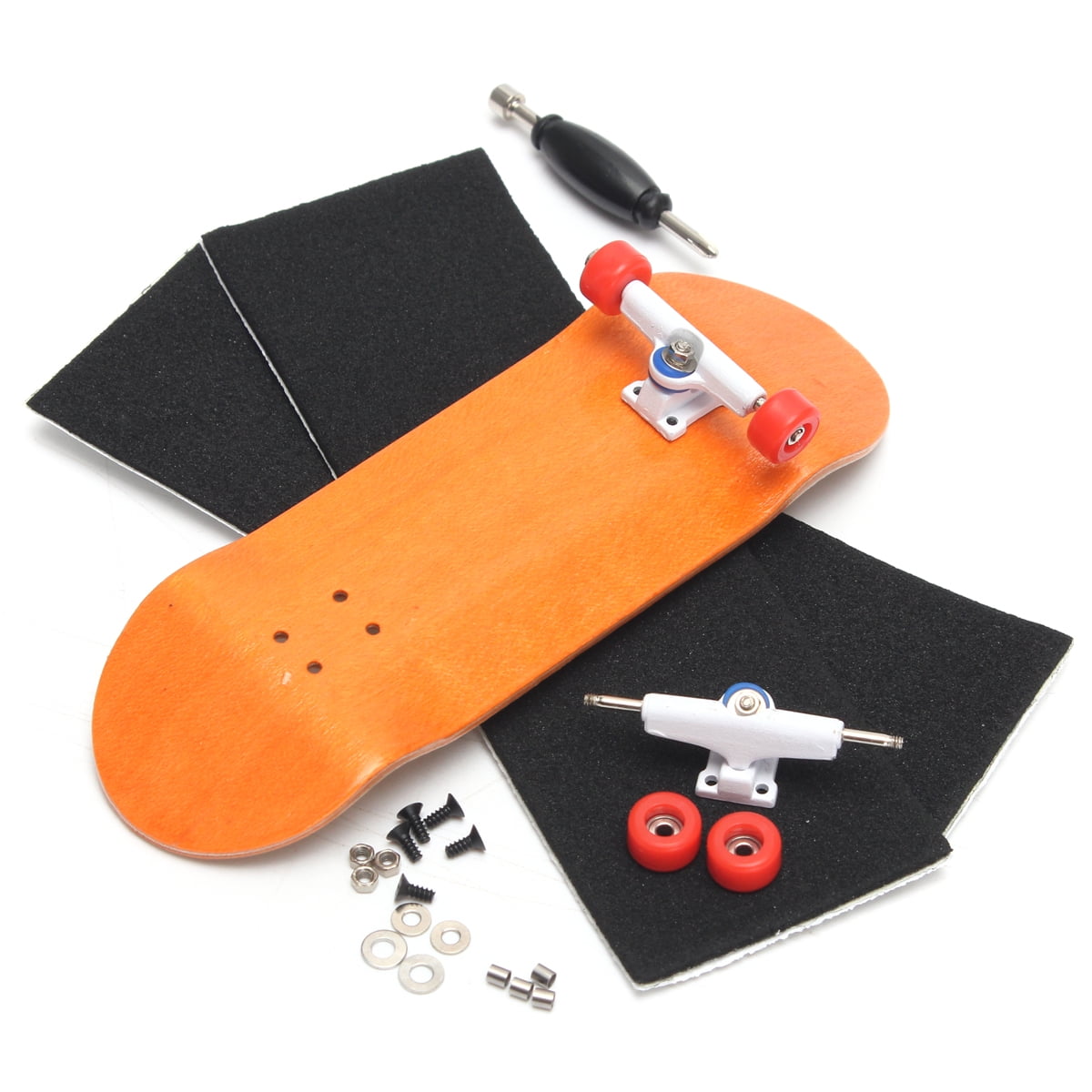 Finger Skateboard Kids Toys Fingerboard with Tools and Spare Parts 