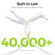 thumbnail image 3 of Cables conductores AUVON para TENS, paquete de 2, 1,2 m, duraderos, con conector de 2,35 mm, 3 of 7
