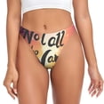 thumbnail image 1 of Fotbe Not All Who Wander Are Lost Tanga Sin Costuras para Mujer con Estampado – Panties Invisibles, Transpirables y Cómodos para Uso Diario-3X-Large, 1 of 6