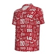 thumbnail image 2 of Balery Ho Funny Christmas Printed Men’s Short Sleeve Polo Shirt, Midweight Men's Shirt,Golf Polo shirts -Small, 2 of 9