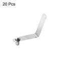 thumbnail image 3 of Unique Bargains 20pcs Single Button Kayak Paddle Snap Spring Clip 39mmx7.2mm V Shaped Hollow Lift Telescopic Locking Pole Clips, 3 of 5